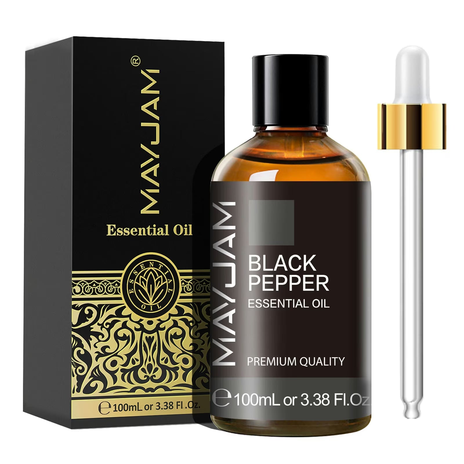 100ml Essential Oil | Natural Aromatherapy Scent | Mayjam - Black Pepper - Image 6