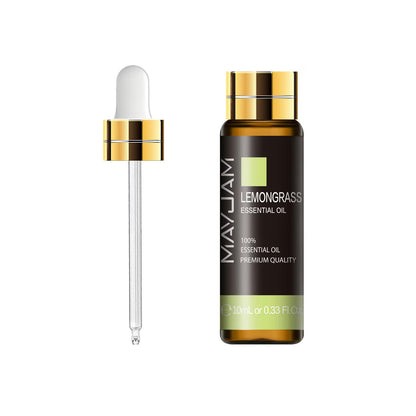 10ml Essential Oil | Natural Aromatherapy Scent | Mayjam - Lemongrass - Image 17