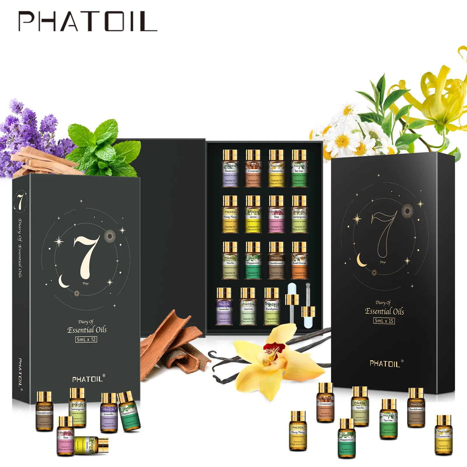 Aromatherapy Essential Oil Gift Box 15 Bottles | Phatoil