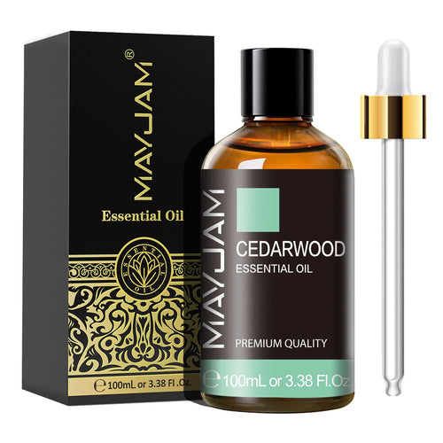 Cedarwood Essential Oil 100ml | Natural Aromatherapy | Mayjam Basil - 100ml