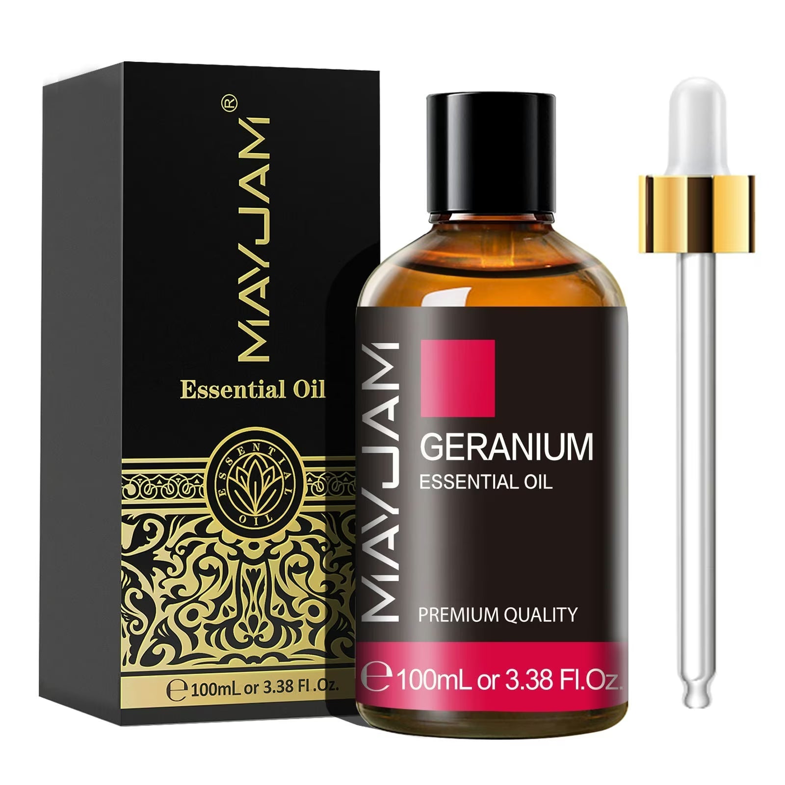 Geranium Essential Oil | Natural Aromatherapy | Mayjam - 100ml