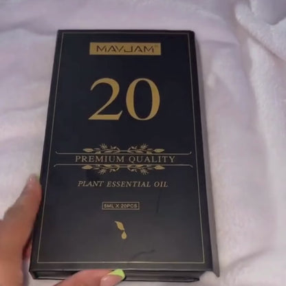 Essential Oils Gift Box 20 Bottles | Aromatherapy Collection | Mayjam