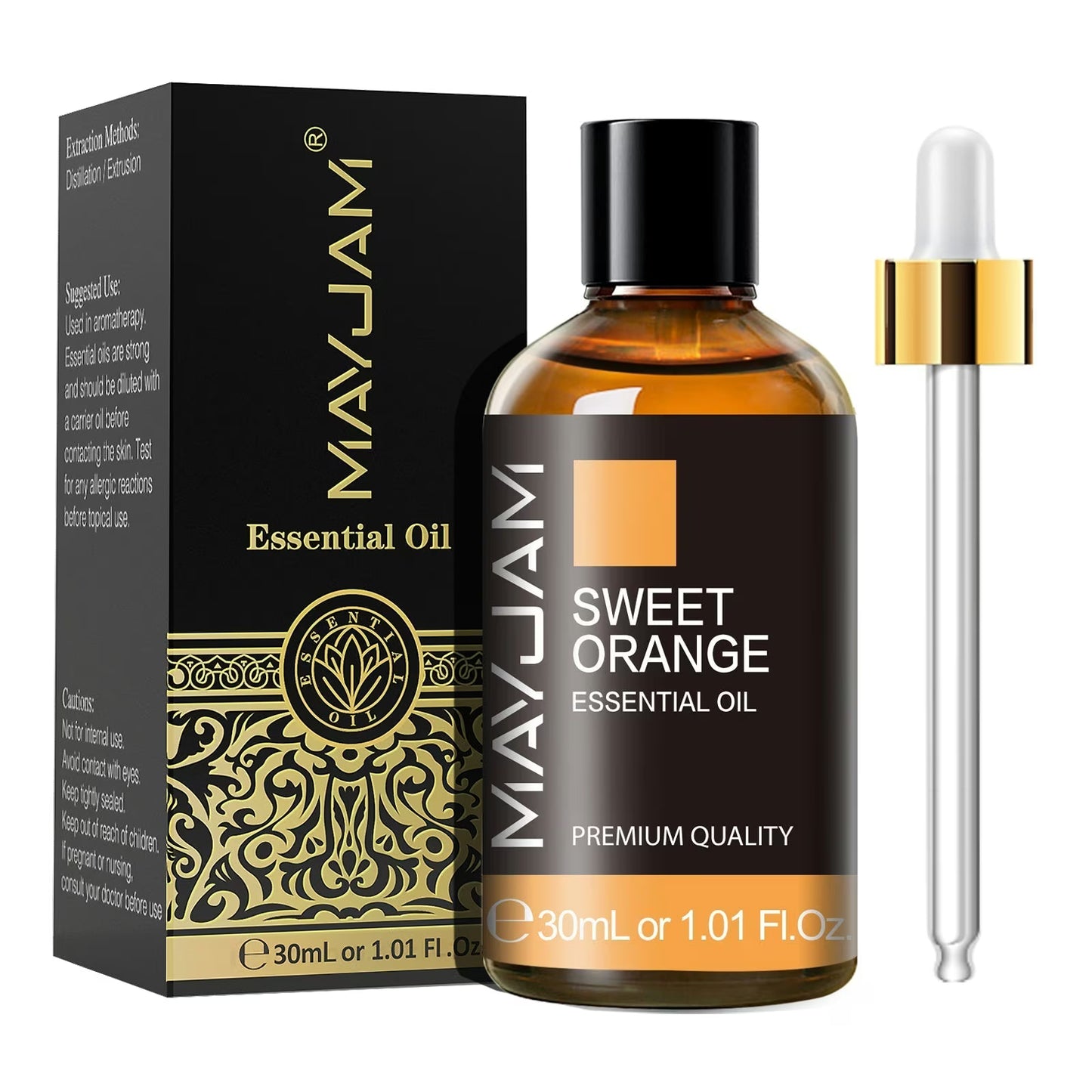 Sweet Orange Essential Oil | Natural Aromatherapy | Mayjam - 30ml - Image 2